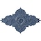 Ekena Millwork Melchor Diamond Medallion (Canopies up to 4"), 67 1/4"W x 43 3/8"H x 4"ID x 2"P, Americana Crackle CM70X43MLAMC - alternate 1